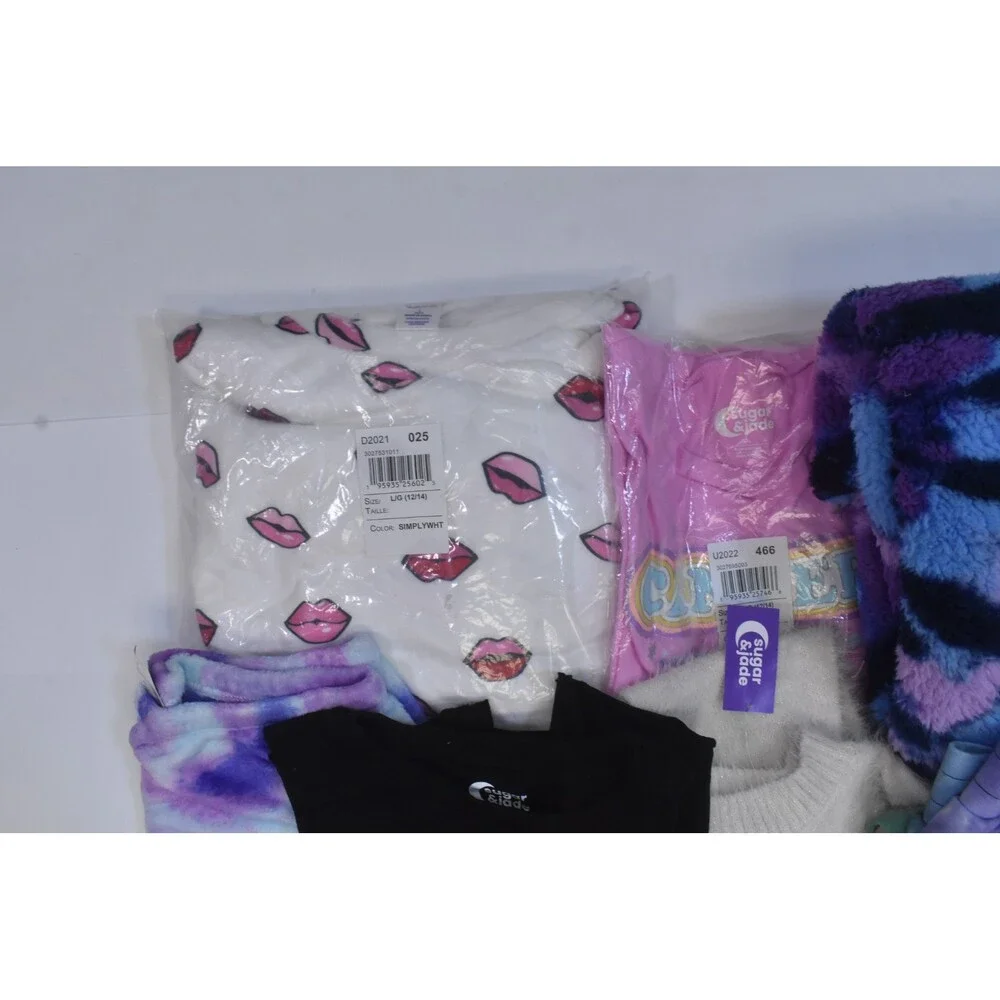 Sugar & Jade Bulk Lot Of 8 Girls Size Large 10/12 Mixed Season Tops Bottoms